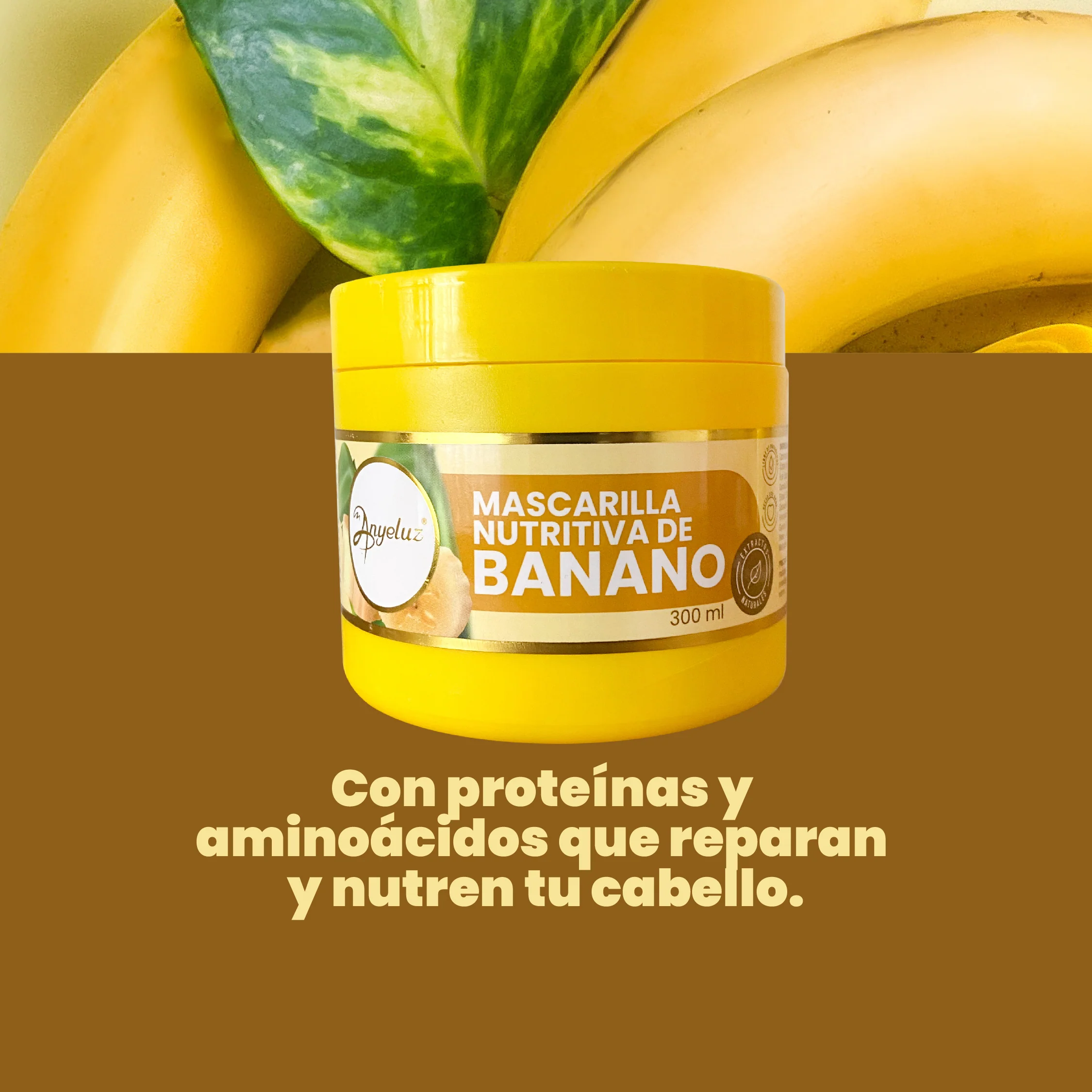 MASCARILLA NUTRITIVA CON BANANO ANYELUZ - Imagen 2