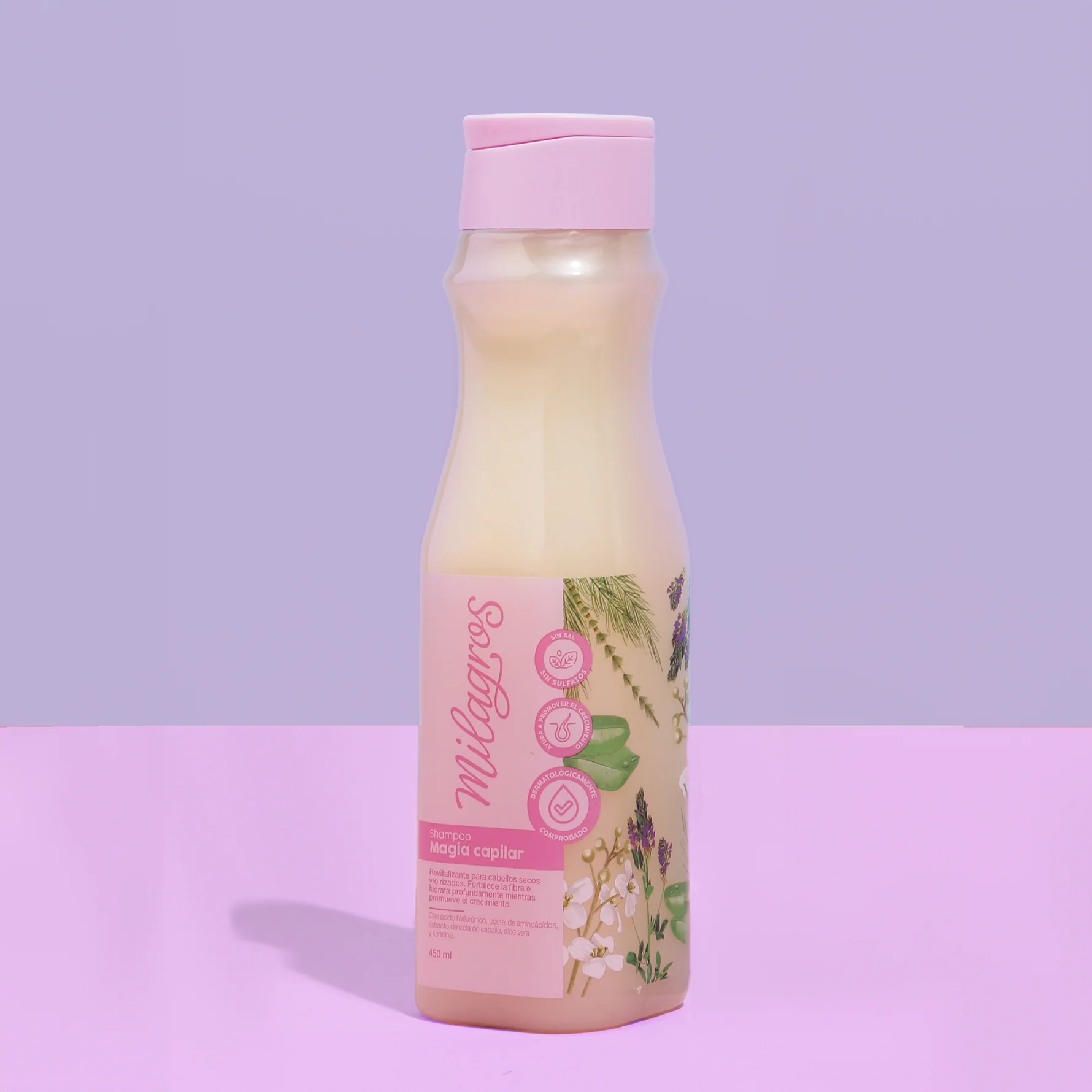 SHAMPOO MAGIA CAPILAR CON ÁCIDO HIALURÓNICO – MILAGROS BEAUTY - Imagen 3