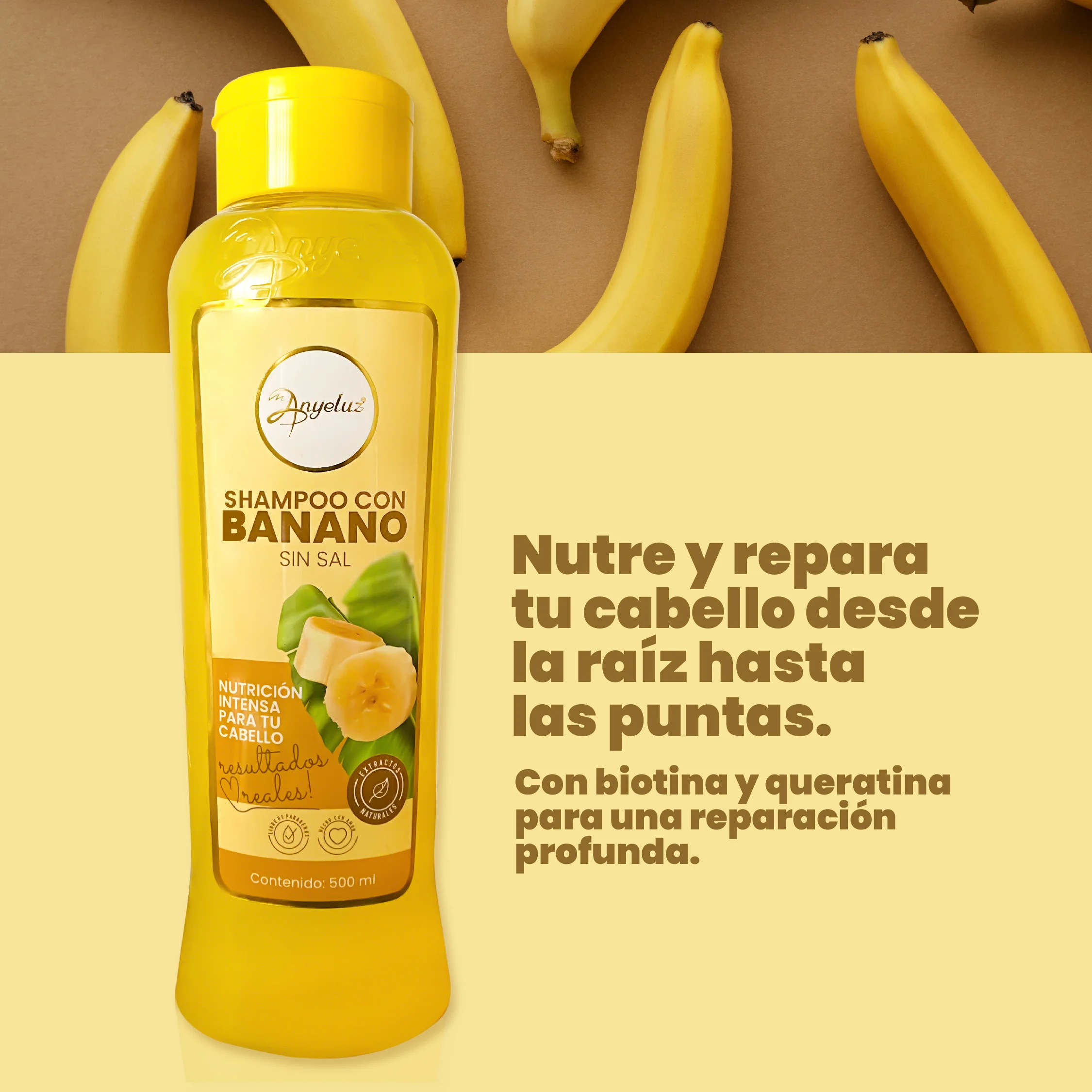 SHAMPOO CON BANANO ANYELUZ - Imagen 6