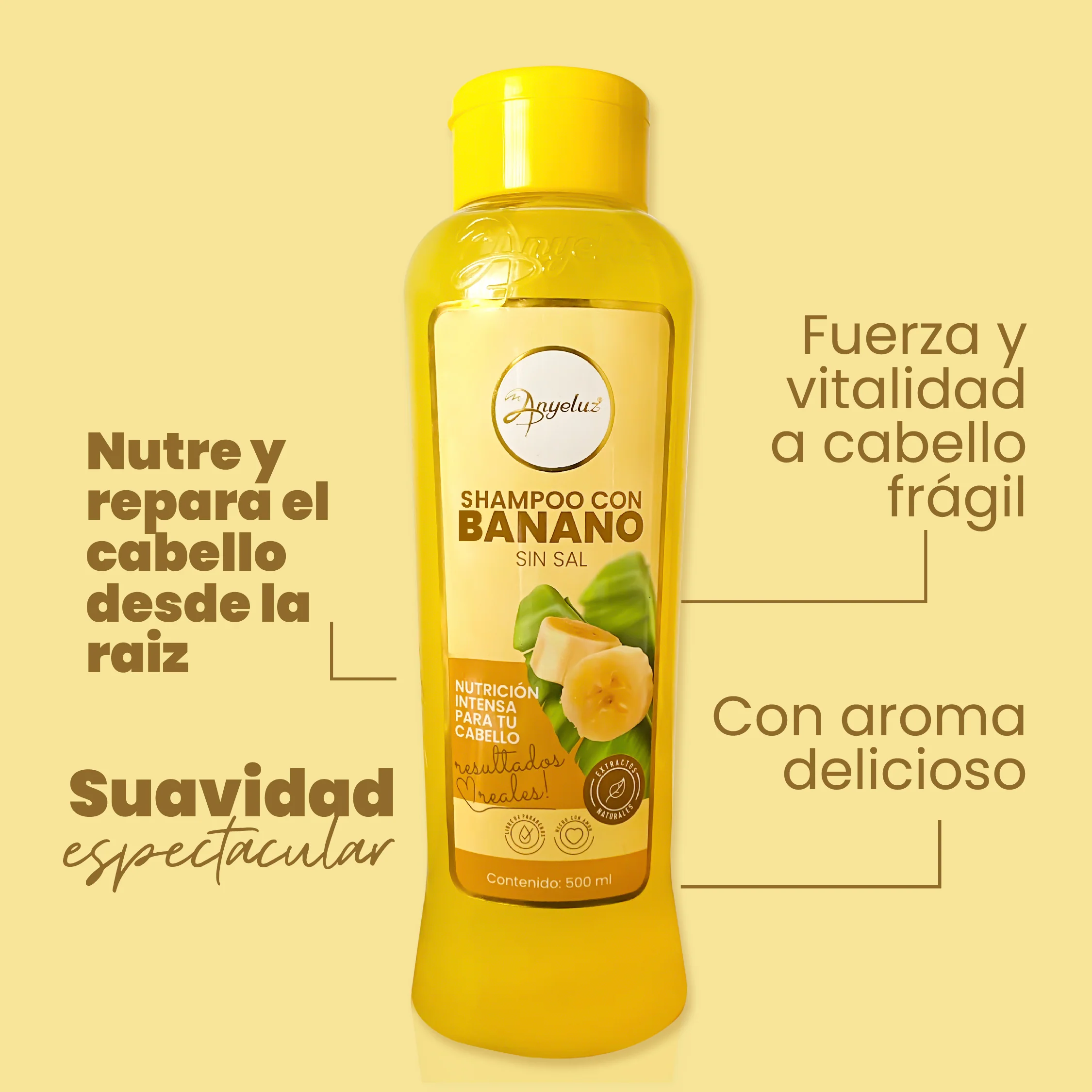 SHAMPOO CON BANANO ANYELUZ - Imagen 3