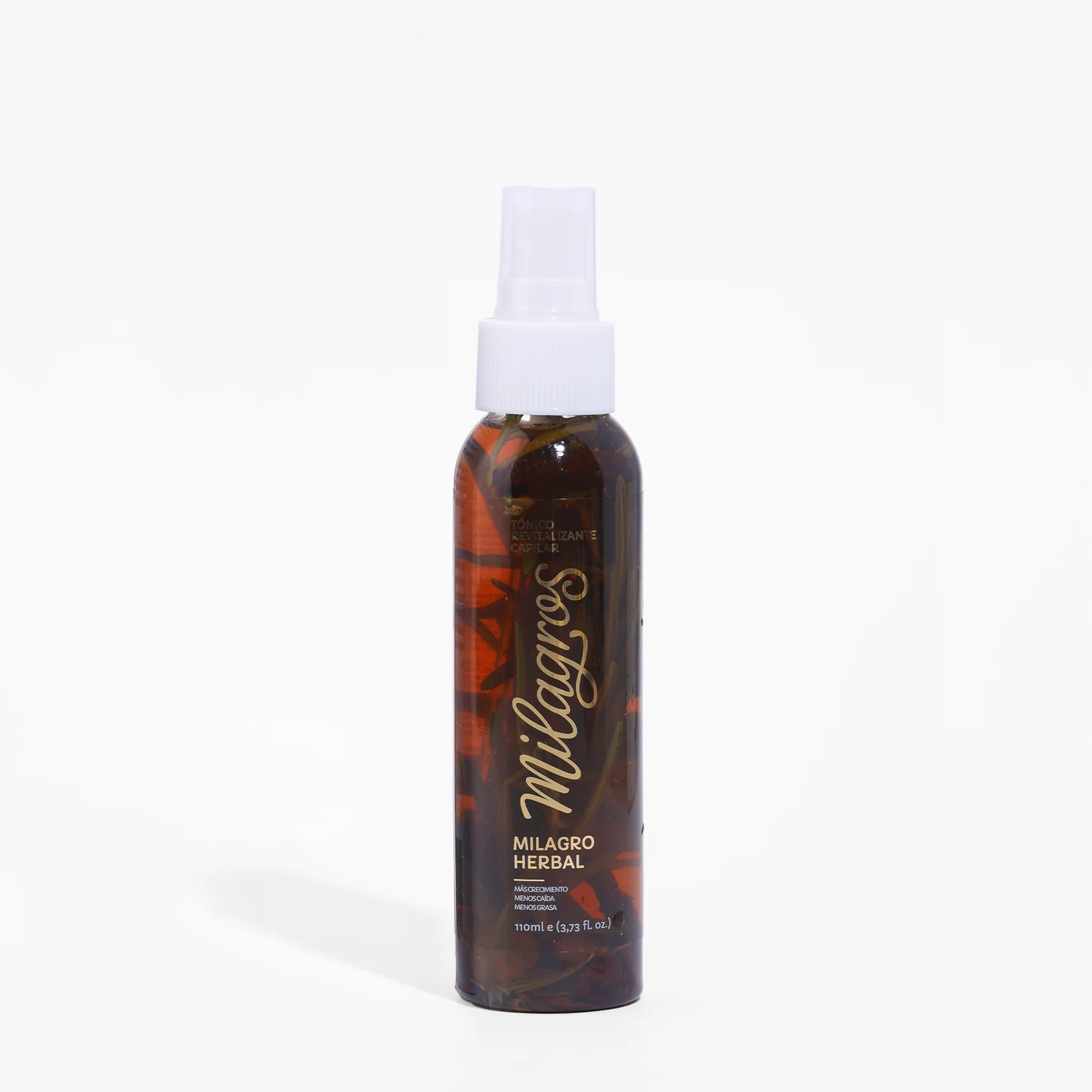 Tónico Revitalizante Capilar Milagro Herbal con romero, canela y anís. Fortalece el cabello desde la raíz, reduce la caída y estimula el crecimiento de manera natural.